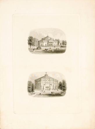 Two views of the Cirque Napoleon building