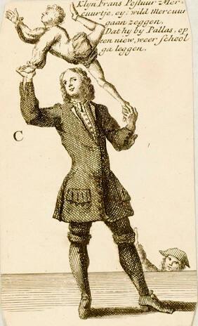 Playing card from Toverkaart of Genees Middel der Wind-breuken vant Zuid West en de Uituaart van Cartouche