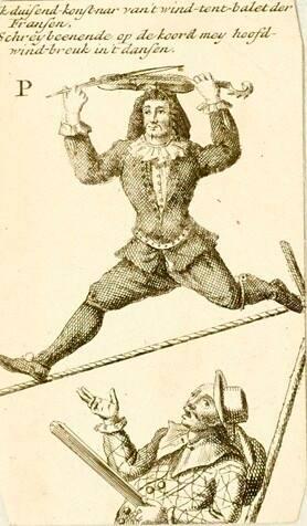 Playing card from Toverkaart of Genees Middel der Wind-breuken vant Zuid West en de Uituaart van Cartouche
