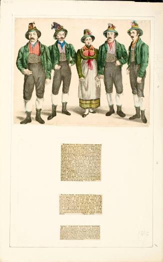 Tyrolean Minstrels with clippings
