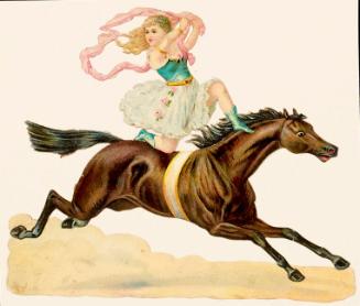 Female performer on horseback