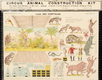 Circus Animal Construction Kit : an exact reproduction of the rare antique original French Imagerie D'Epinal Pellerin Print