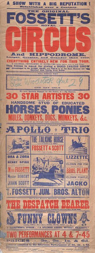 Fossett's Royal Circus: Show with a Big Reputation