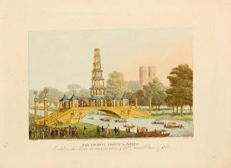 The Chinese Bridge & Pagoda, Erected in the park in commemoration of the Glorious Peace of 1814