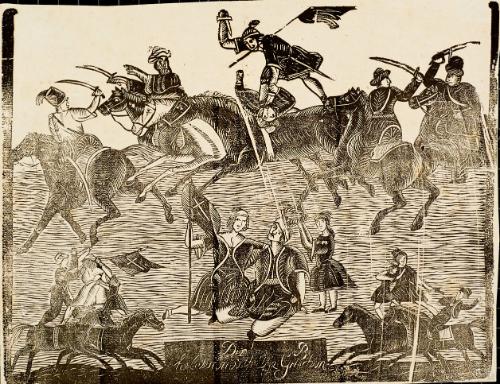 Equestrian scene