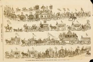 P.T. Barnum's Museum, Menagerie und Zirkus auf der Reise durch die Ber. Staaten.