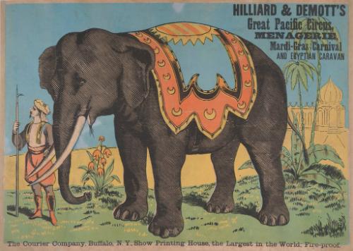 Hilliard & DeMott's Menagerie: Elephant and Maharajah