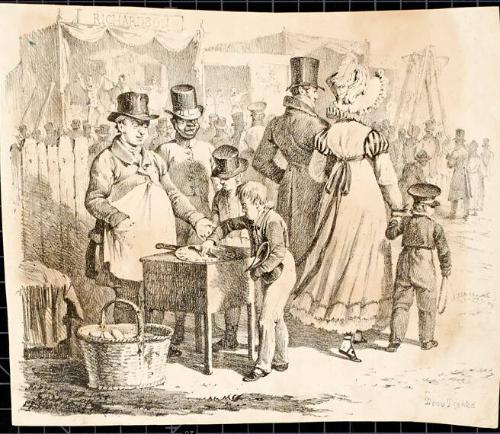 Street Scene at Greenwich Fair