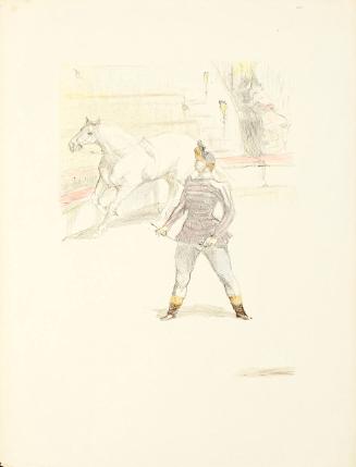 Equestrian act in ring