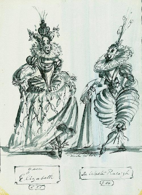 Queen Elizabeth and Sir Walter Raleigh