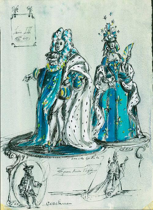 Louis XIV, Queen Marie Therese and Coachmen