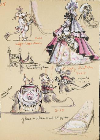 Train Bearers, Ugly Sisters and Glass Slipper