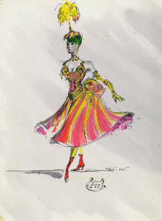 Woman in Pink and Yellow