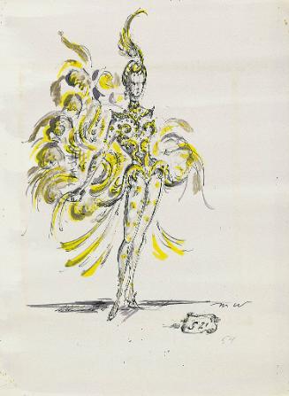 Woman in Yellow and White