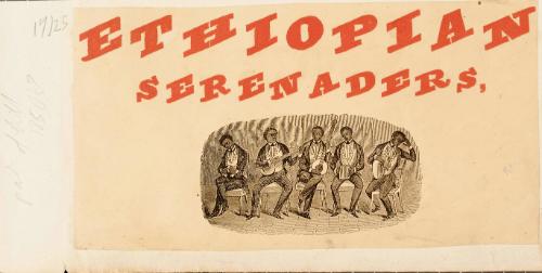 Portion of Bill advertising Ethiopian Serenaders