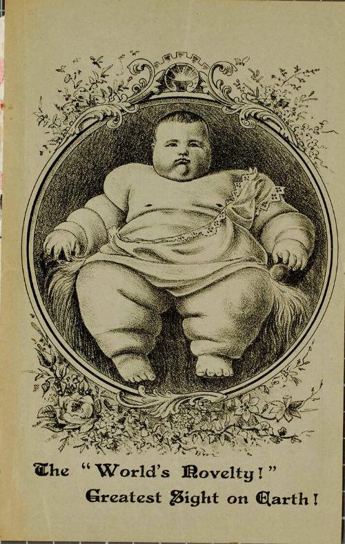 Handbill for The Marvellous Fat Baby, Plymouth