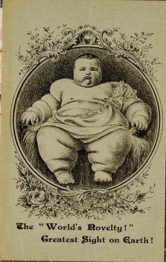 Handbill for The Marvellous Fat Baby, Plymouth