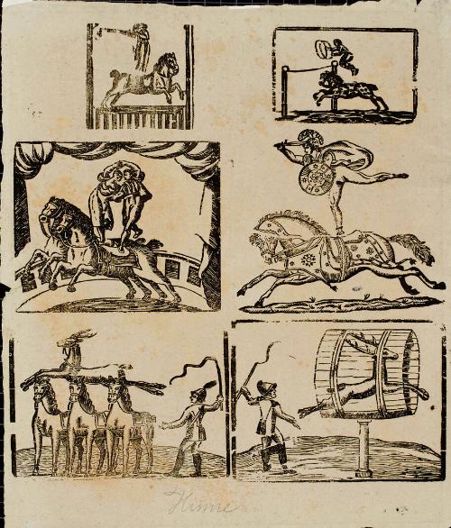 Six scenes of Equestrian performance