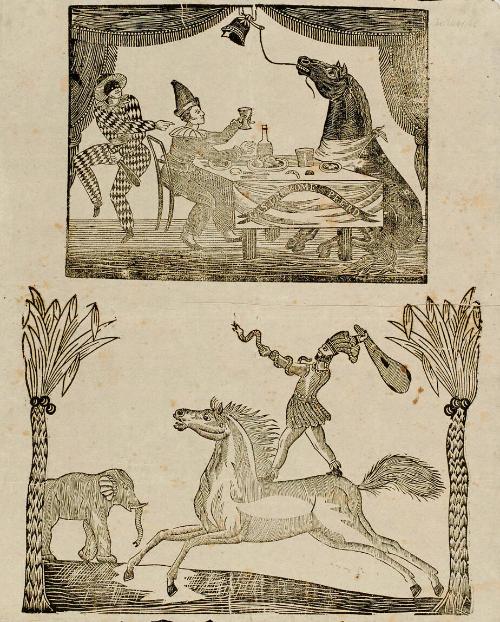 Two Equestrian performance scenes