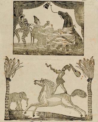 Two Equestrian performance scenes