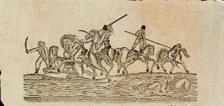 Equestrian battle scene