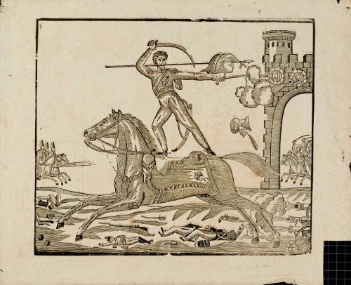 Dramatic Equestrian Battle Scene