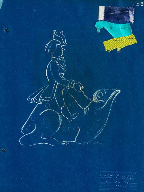 Little Boy Riding a Frog