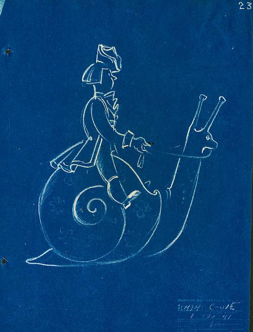 Little Boy Riding a Snail