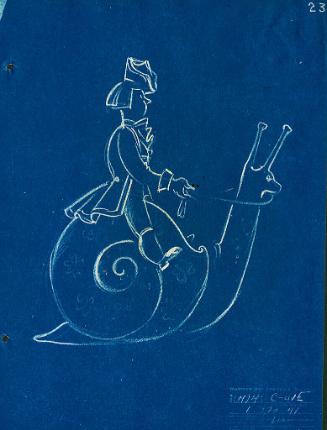 Little Boy Riding a Snail
