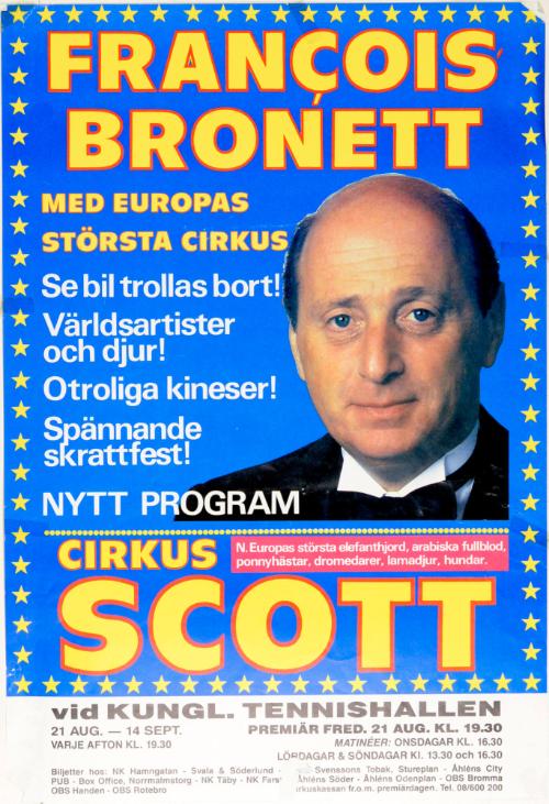 Francois Bronett with Cirkus Scott