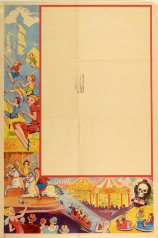 Stock poster layout for carnival or fair