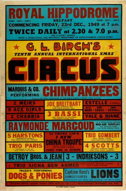 G.L. Birch's Tenth Annual International Xmas Circus at Royal Hippodrome, Belfast