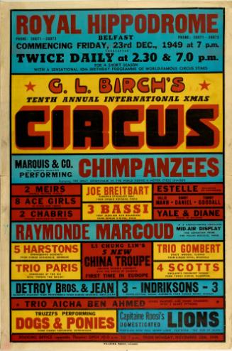 G.L. Birch's Tenth Annual International Xmas Circus at Royal Hippodrome, Belfast