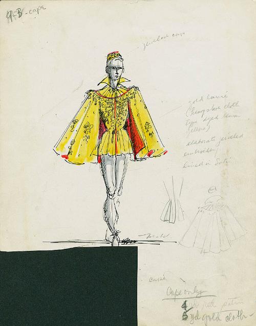 Male Performer with Gold Cape