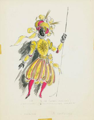 Blackamoor and Invitation Carrier