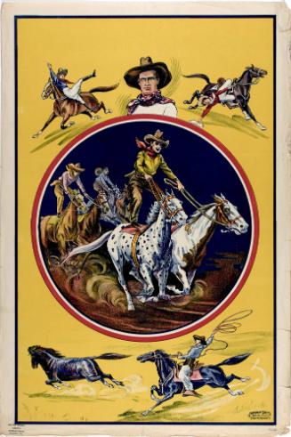 Stock poster with Wild West theme