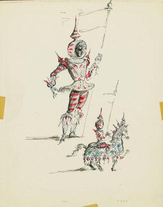Christmas Ornament Knight with Horse