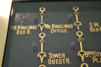 SN11478, Servants Dining Room call panel detail