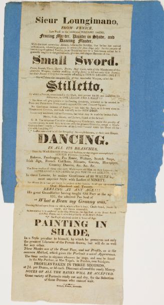 Playbill for a theatre in Newcastle.
