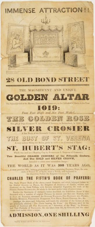 Playbill for 28 Old Bond Street.