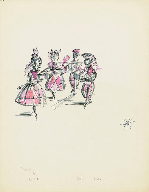 Boy and Girls with Gifts
