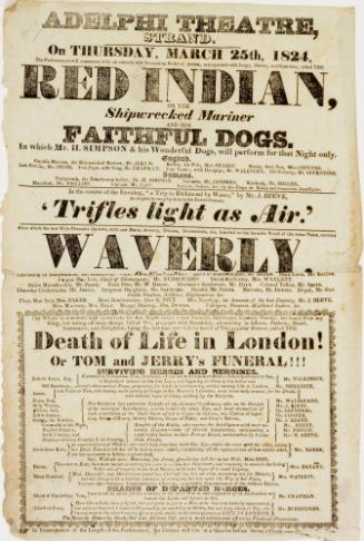 Adelphi Theatre, Strand, London. March 25, 1824