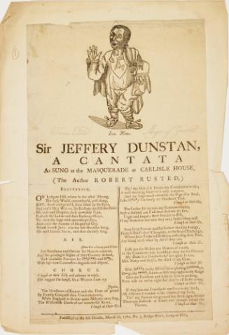 Sir Jeffery Dunstan, A Contata as sung at the Masquerade at Carlisle House