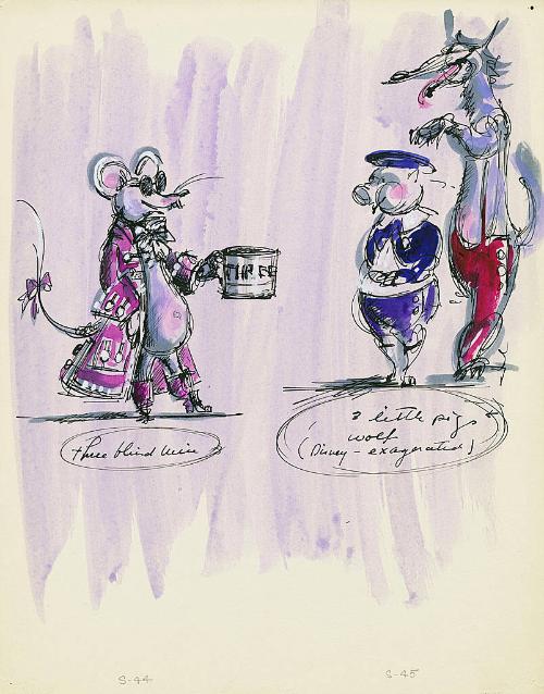 Blind Mice and Little Pigs with Wolf