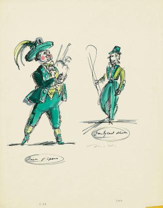 Irish Piper and Jaunty Cart Driver