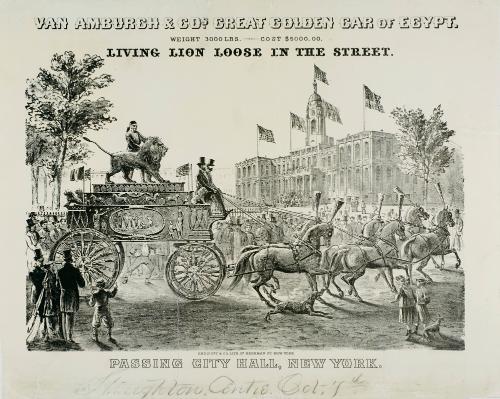 Van Amburgh & Co.'s Menagerie: Great Golden Car of Egypt