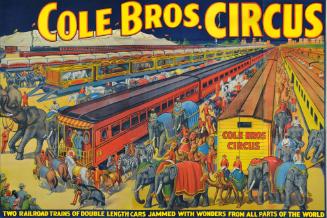 Cole Bros.: Three Railroad Trains of Double Length Cars