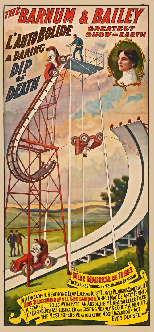Barnum & Bailey: L'Auto Bolide A Daring Dip Of Death