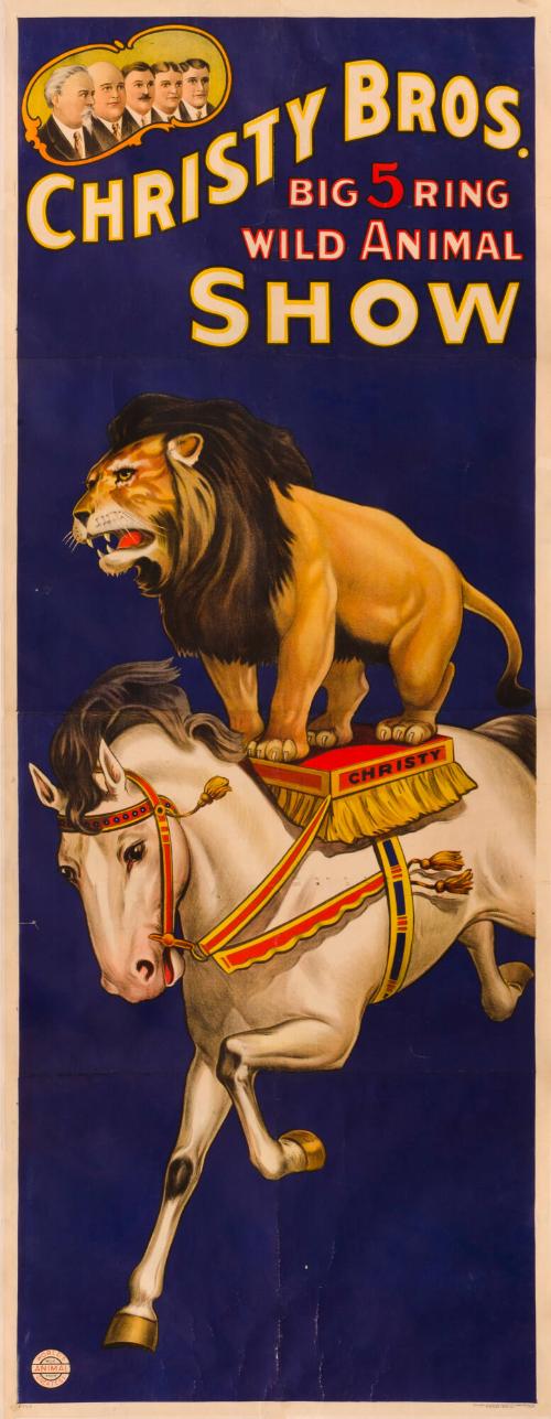 Christy Bros.: Lion Rides Horse