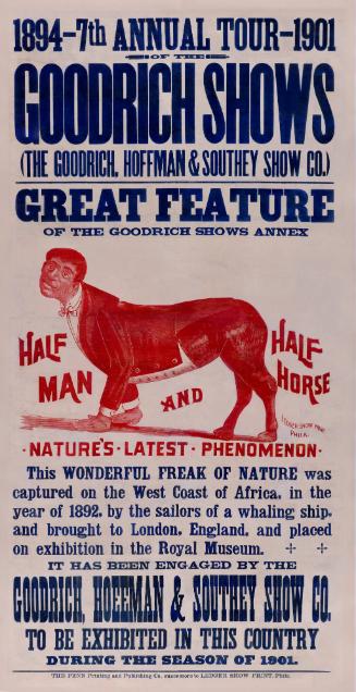 Goodrich Shows: Half-Man, Half-Horse